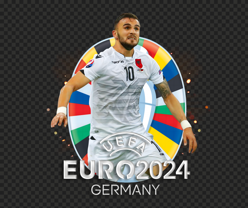 Armando Sadiku Albanian Player In Euro 2024 PNG Transparent Background