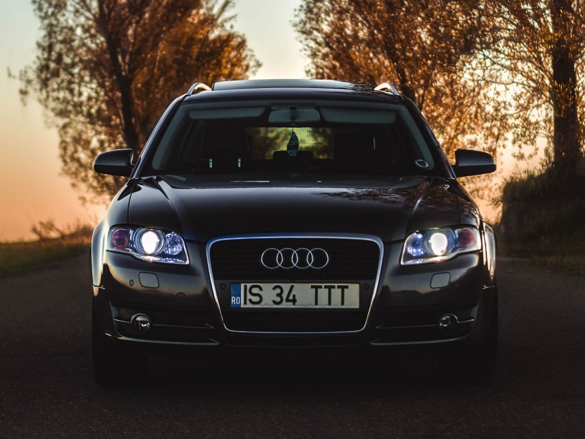 audi q7, audi, car, road, front view