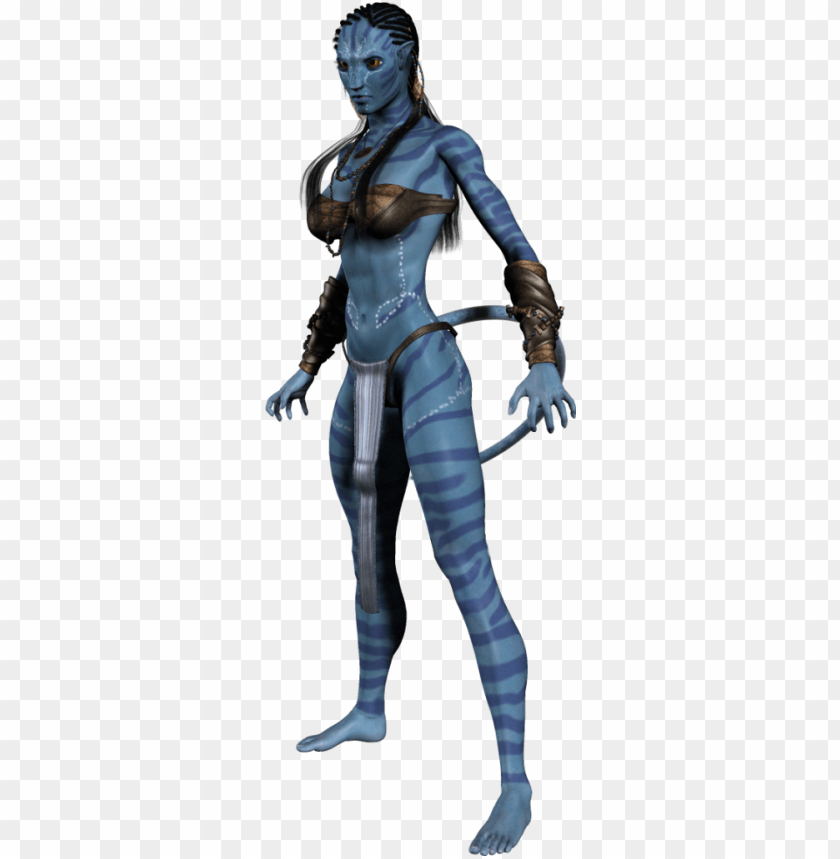 avatar character, blue figure, fantasy creature, animated character, science fiction, fictional species, tribal design