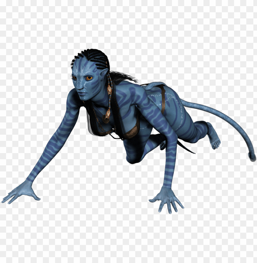 avatar, fictional character, blue skin, exotic features, nature-inspired design, animated figure, vibrant colors