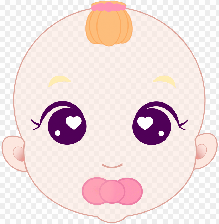 baby, cute baby face, cartoon baby, baby features, baby expression, baby with pacifier, animated baby