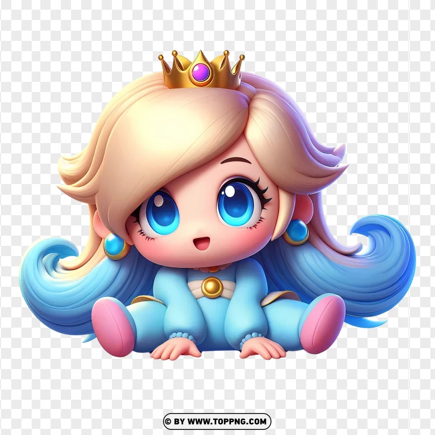 Baby Rosalina Adorable Cosmic Princess In Training PNG Transparent Background