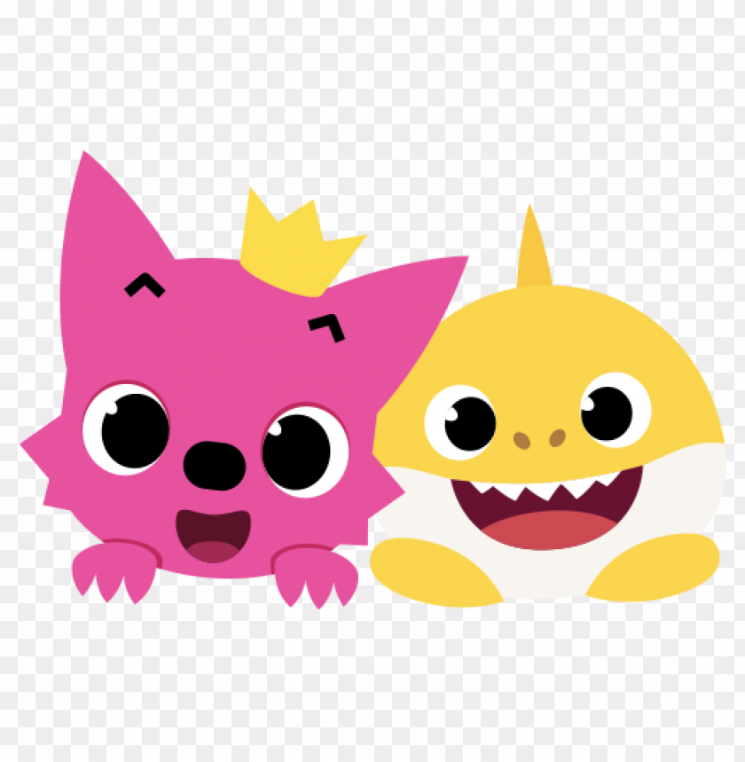 cartoon characters, pink animal, yellow fish, cute pets, animated friends, playful duo, smiling faces