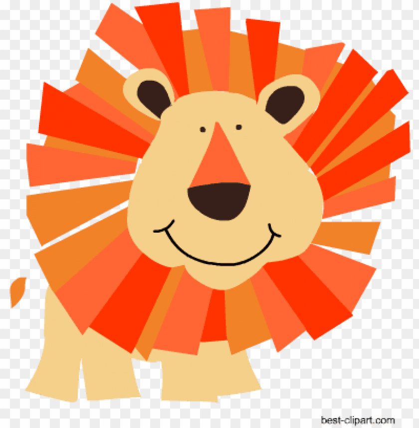 lion, cartoon animal, orange mane, playful design, friendly character, wildlife illustration, fun art