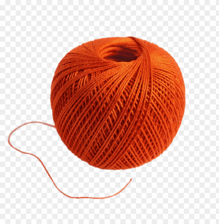 miscellaneous, wool, ball of orange wool, 