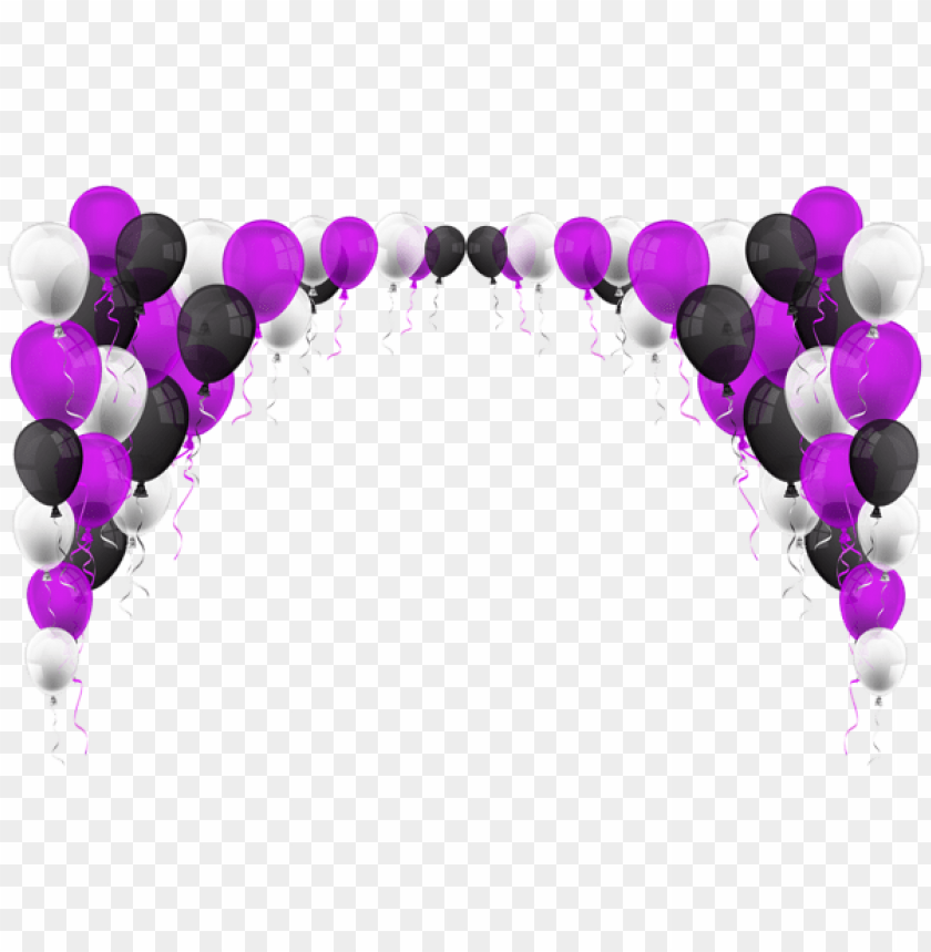 balloons, purple balloons, black balloons, white balloons, party decorations, festive balloons, celebration balloons