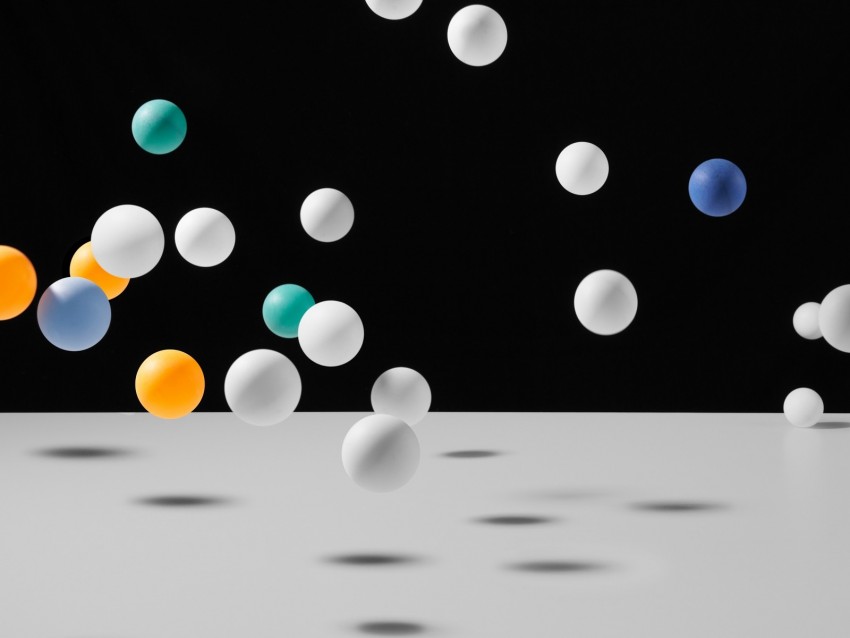 balls, colorful, spheres, round