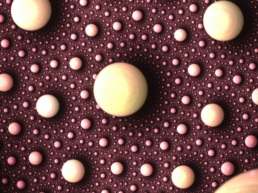 Balls Spheres Fractal Circles Surface Background