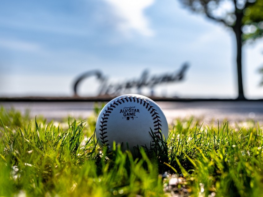 Baseball Ball Grass Background