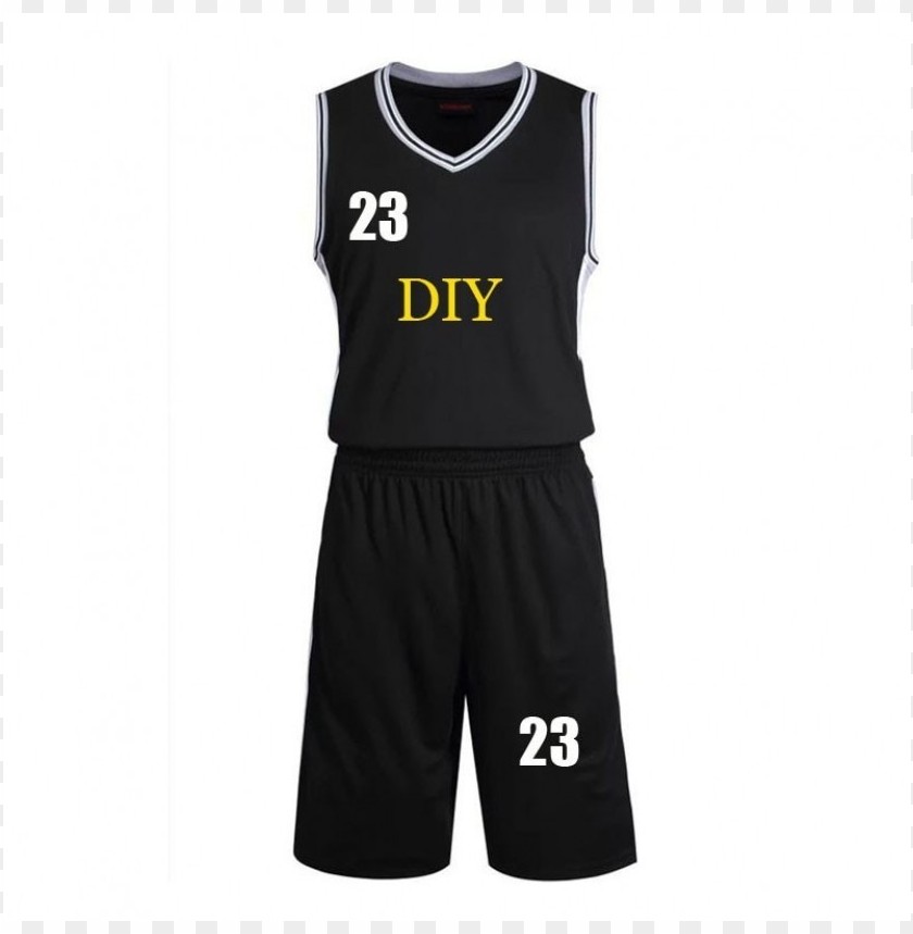 sportswear, basketball jersey, shorts, athletic clothing, DIY apparel, numbered clothing, black sports outfit