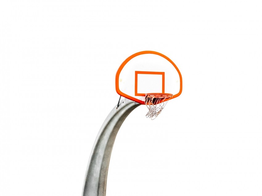 basketball hoop, playground, pole, basketball, sport