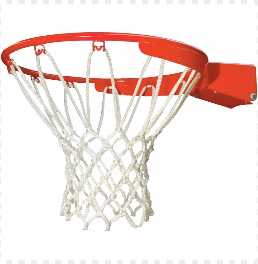 basketball hoop, red rim, white net, sports equipment, outdoor games, athletic gear, recreational activities