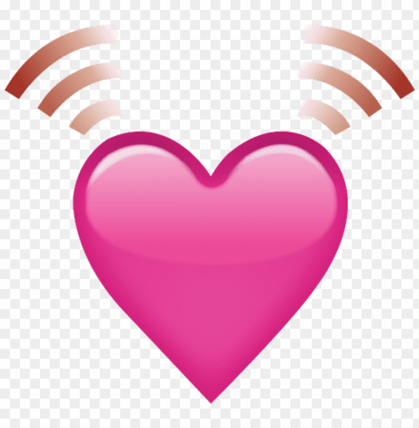 beating, pink, heart, emoji, png