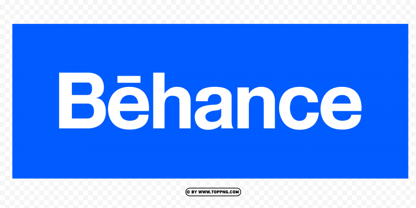 Behance Blue Logo Symbol PNG Transparent Background