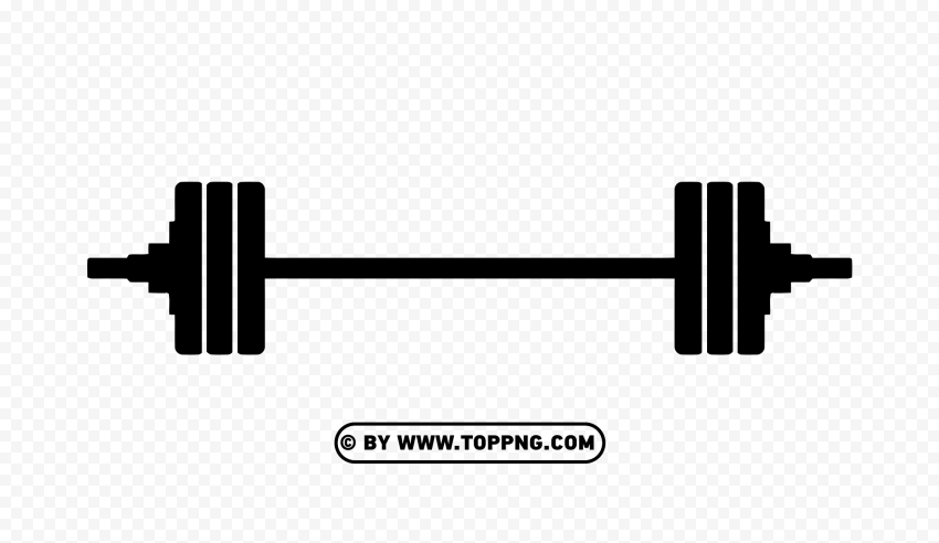 Bent Barbell PNG Transparent Background