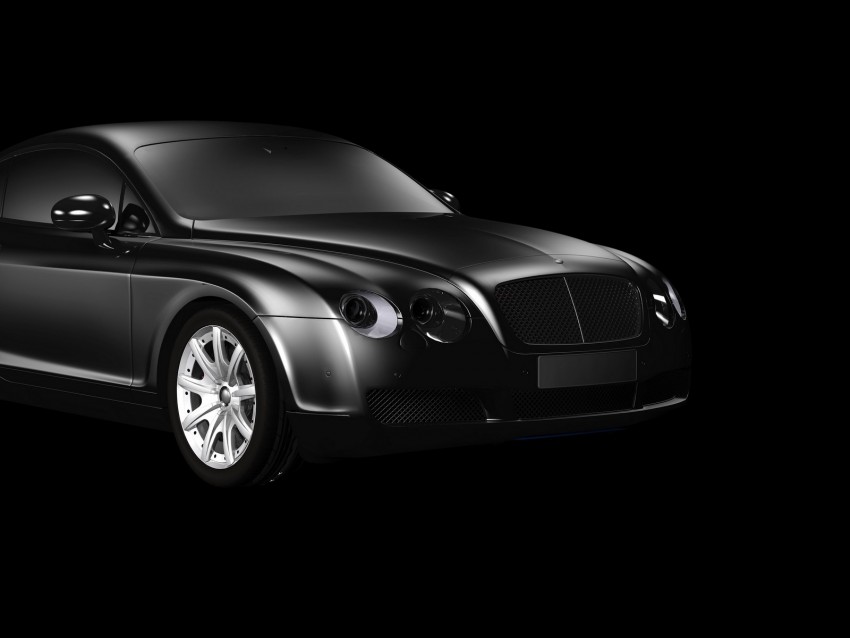 bentley continental gt, bentley, bw, gray, luxury