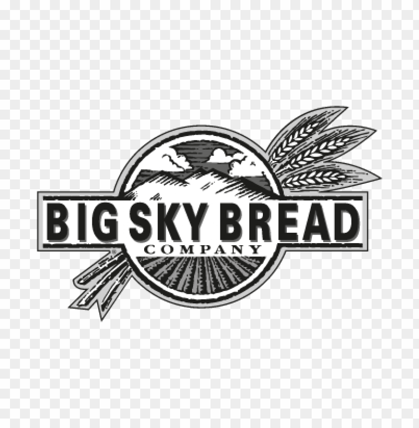 Big Sky Bread Vector Logo PNG Transparent Background