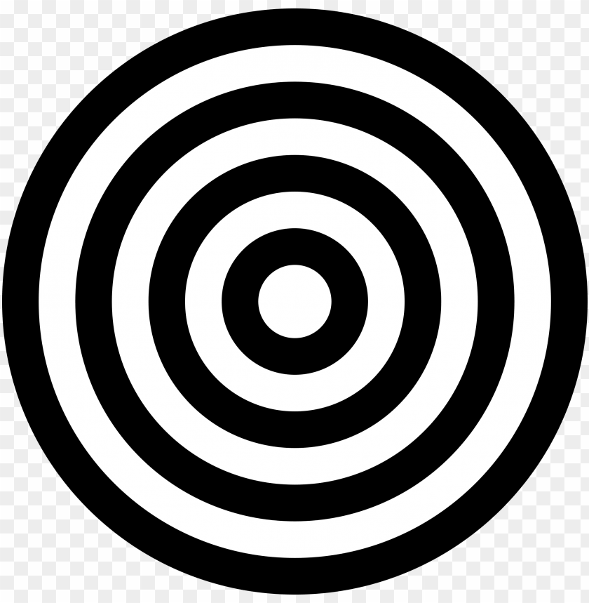 miscellaneous, symbols, black and white target, 