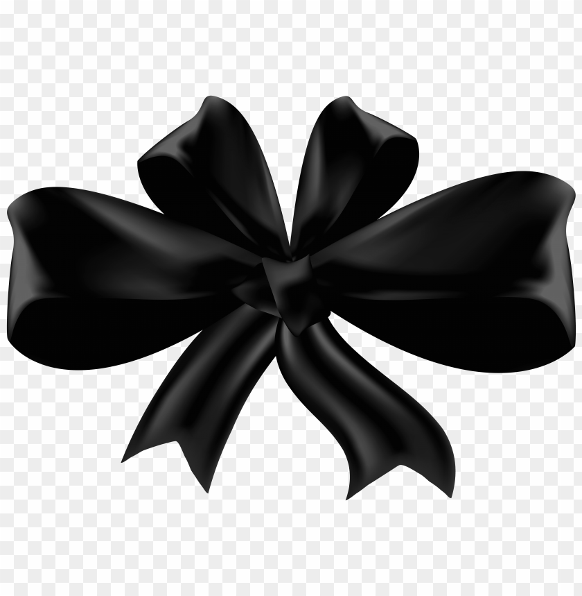 black, bow