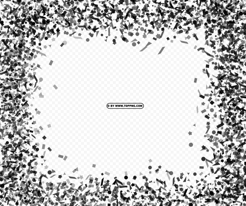 black confetti frame border images png , Confetti png,Confetti png transparent,Png confetti,Transparent background confetti png,Transparent confetti png,Party confetti png