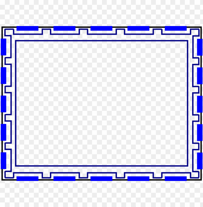 Graphic Design, Borders, Frames, Blue Design, Digital Art