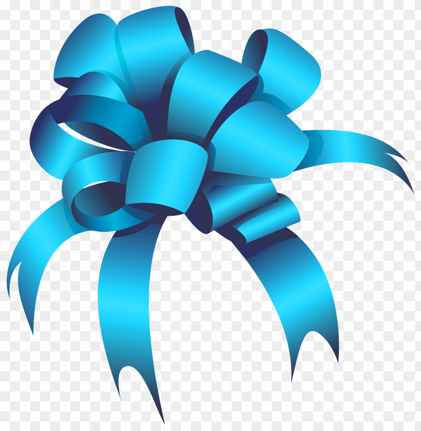 blue, bow