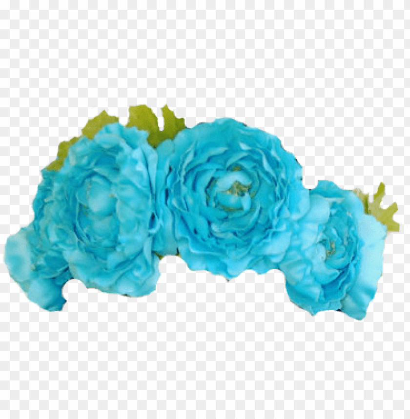 blue flower crown transparent, flower,flowercrown,crown,transpar,blue,transparent