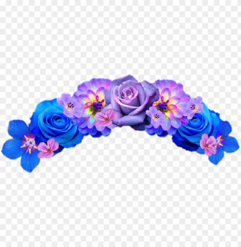 blue flower crown transparent, flower,flowercrown,crown,transpar,blue,transparent