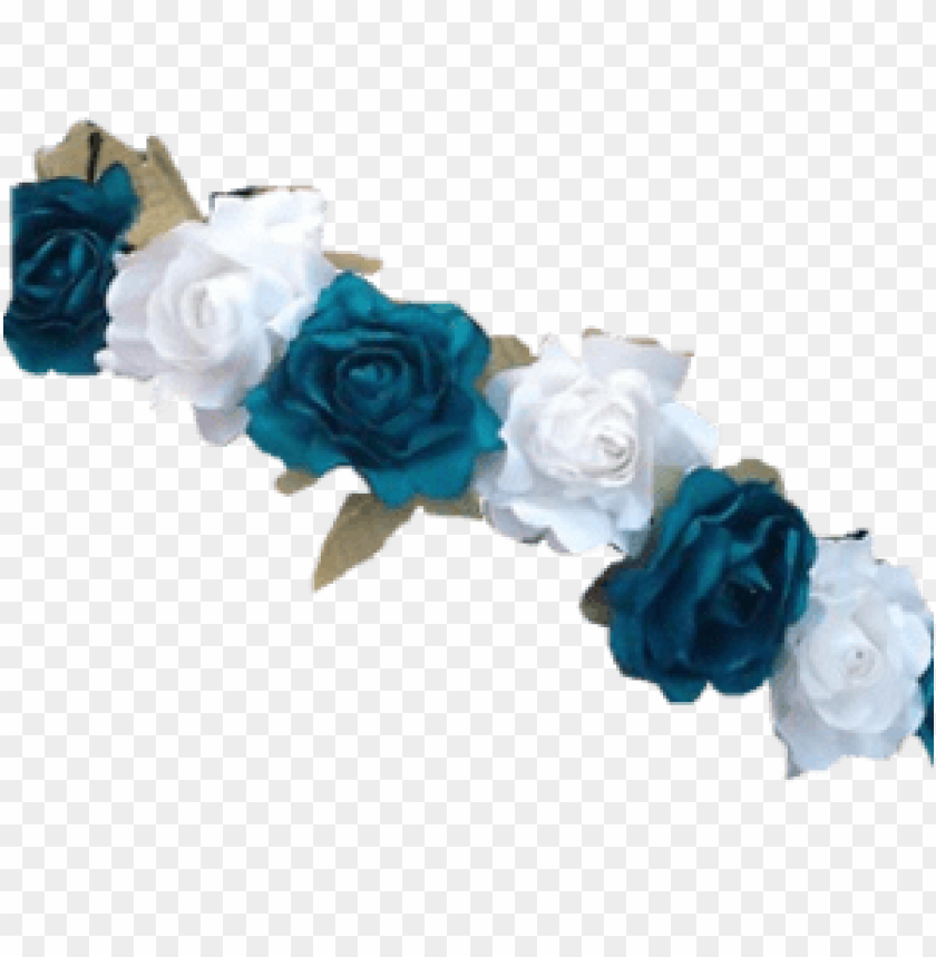 blue flower crown transparent, flower,flowercrown,crown,transpar,blue,transparent