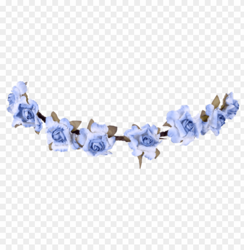 blue flower crown transparent, flower,flowercrown,crown,transpar,blue,transparent