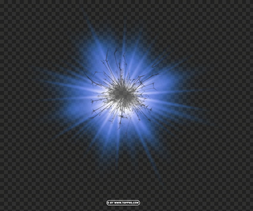 Blue Glowing Colors Light Effect PNG Transparent Background