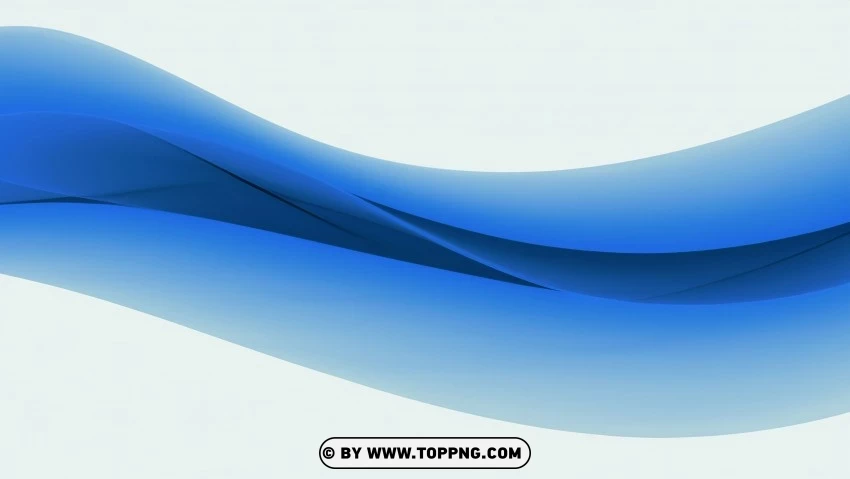 Blue Wave Abstract PNG Transparent Background