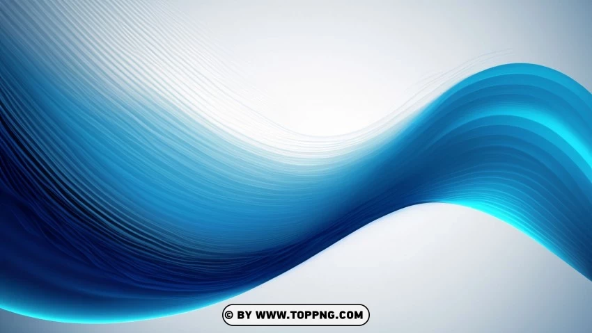 Blue Wave Abstract Illustration PNG Transparent Background