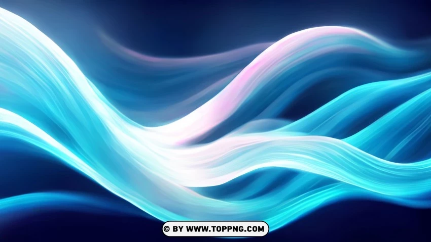 Blue Waves Of Harmony 4k Wallpaper PNG Transparent Background