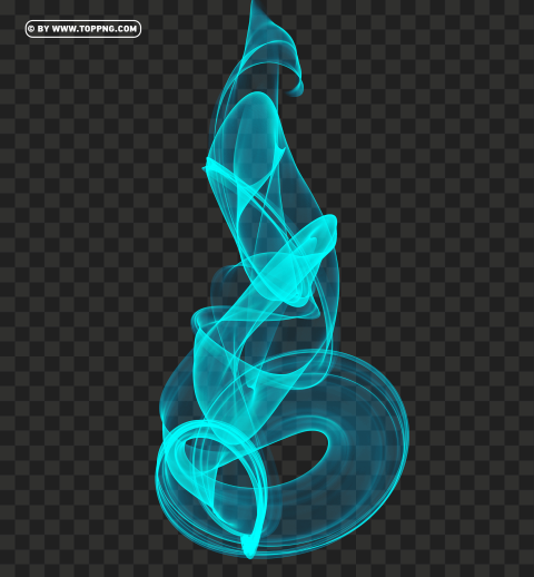 Blue Wavy Abstract PNG Transparent Background