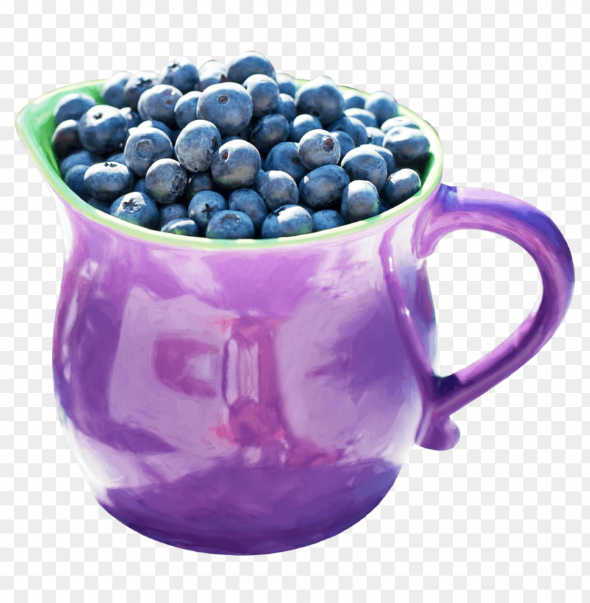 Blueberries in Cup PNG, fruit, berries, healthy