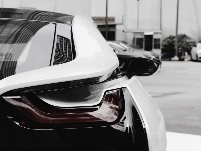 Bmw I8 Bmw Headlight Rear View Car Background