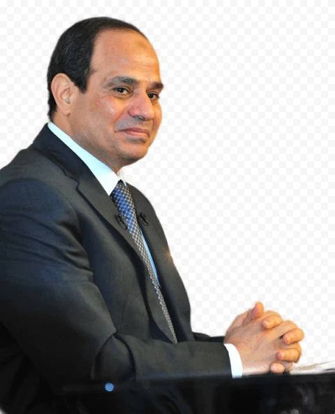 صورة الرئيس المصري عبد الفتاح السيسي بدون خلفية PNG Transparent Background