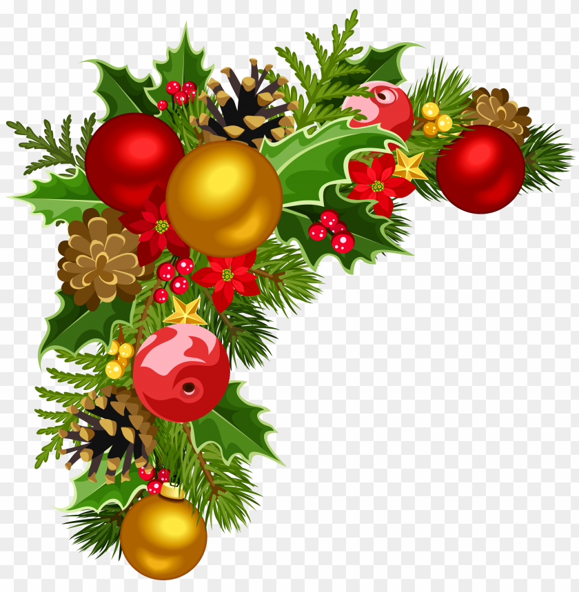 Border Christmas PNG Transparent Background