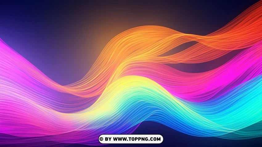 Bold Abstract Wave Lines In Motion 4k Wallpaper PNG Transparent Background