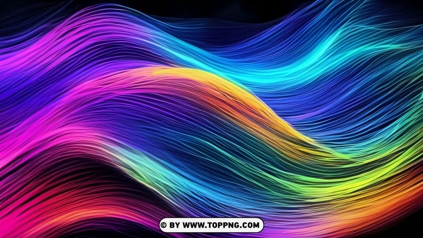 Bold Dynamic Waves In Motion 4k Wallpaper PNG Transparent Background