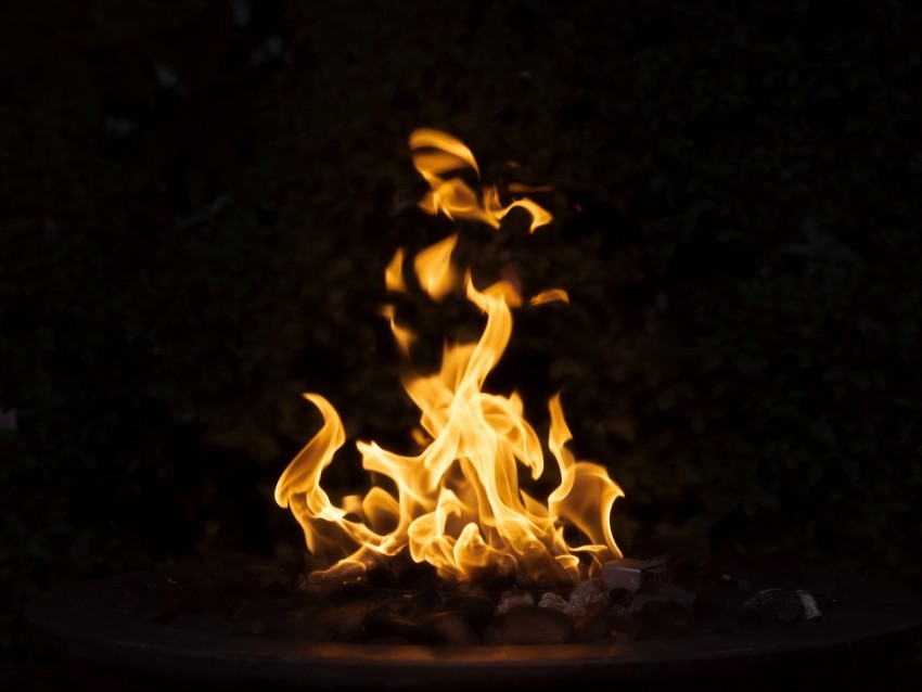 Bonfire Fire Dark Flame Burning Background