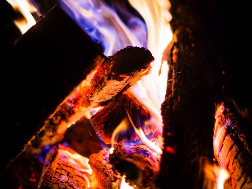 Bonfire Fire Firewood Ash Flame Background