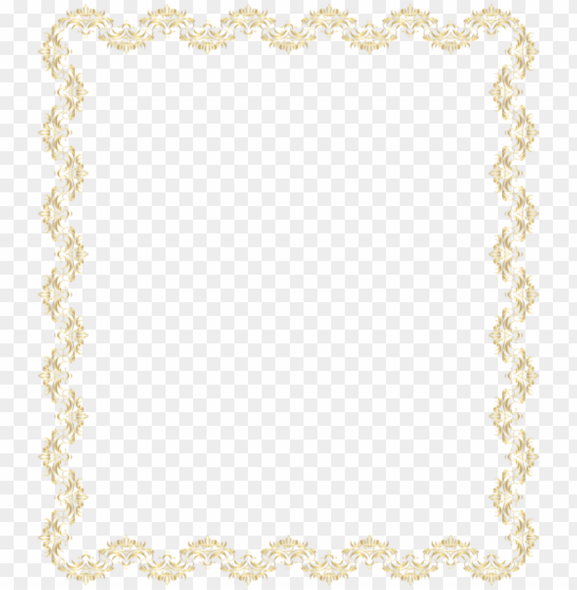 border frame deco png gold