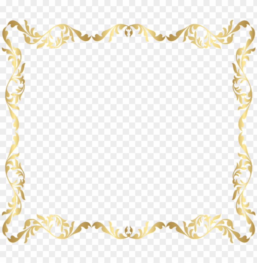 border frame gold transparent