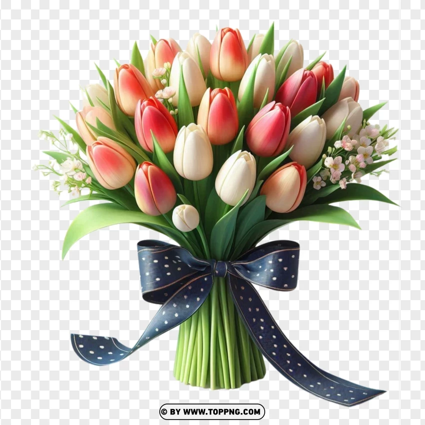 bouquet flowers, bouquet gift, Tulip,decoration, leaf, realistic, nature