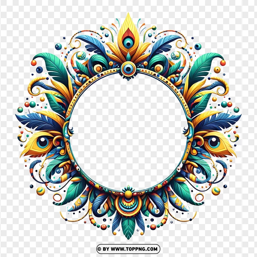 Brazilian Carnival,Carnival border,colorful frame