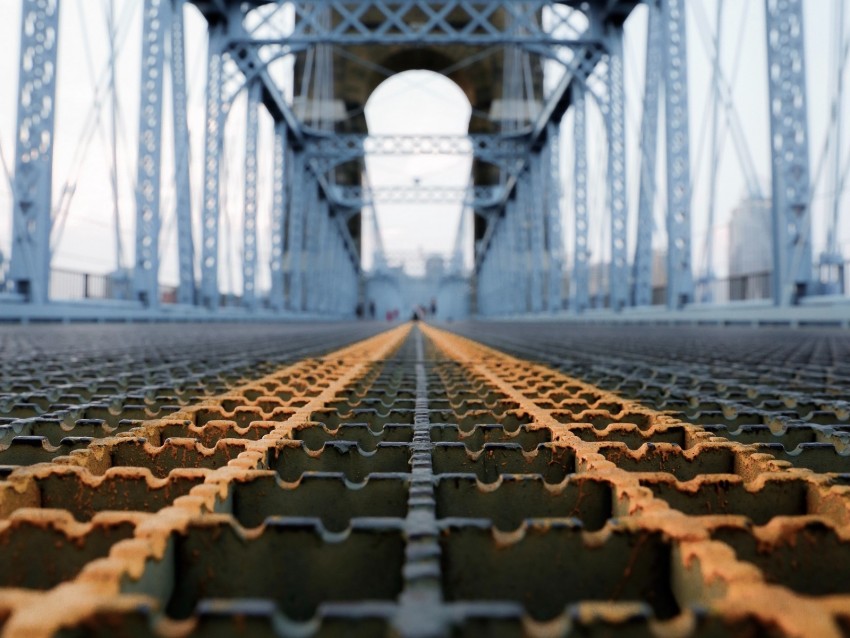 bridge, construction, metal, architecture, iron