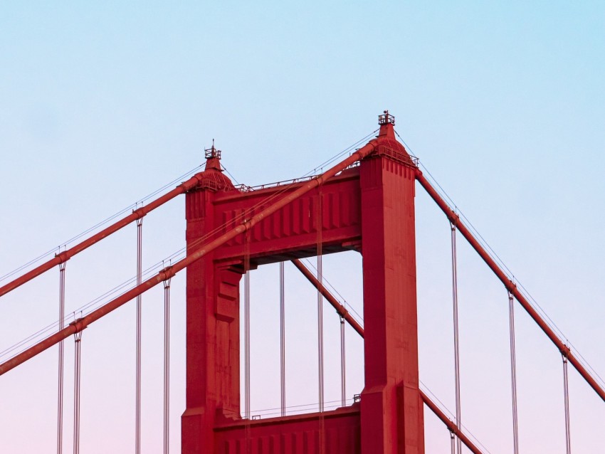 bridge, support, top, construction, minimalism