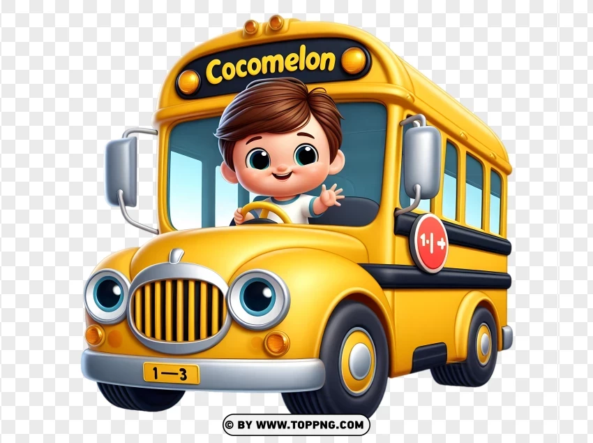 cocomelon, school, bus, cartoon, baby,kids